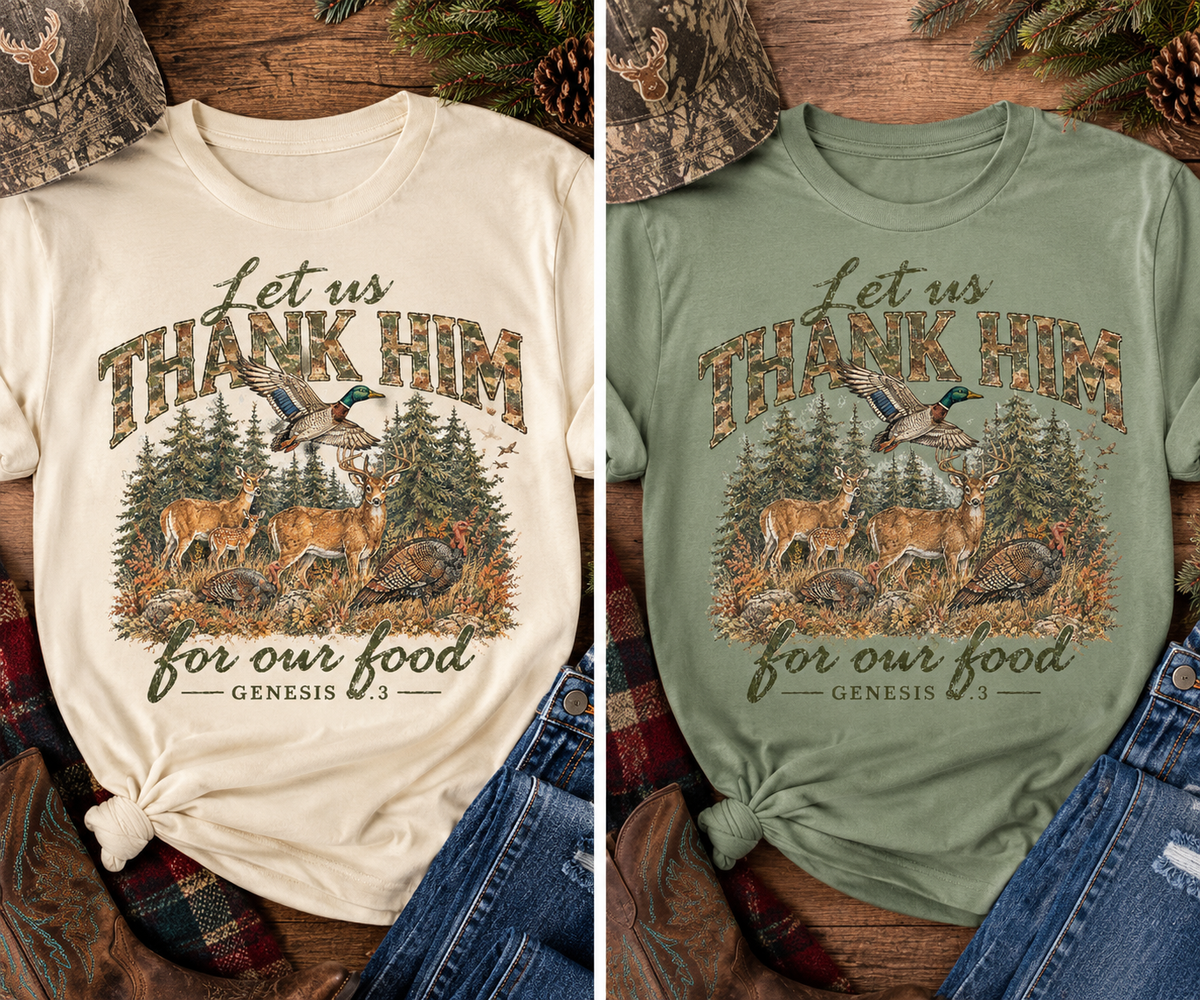 Let Us Thank Him Tee