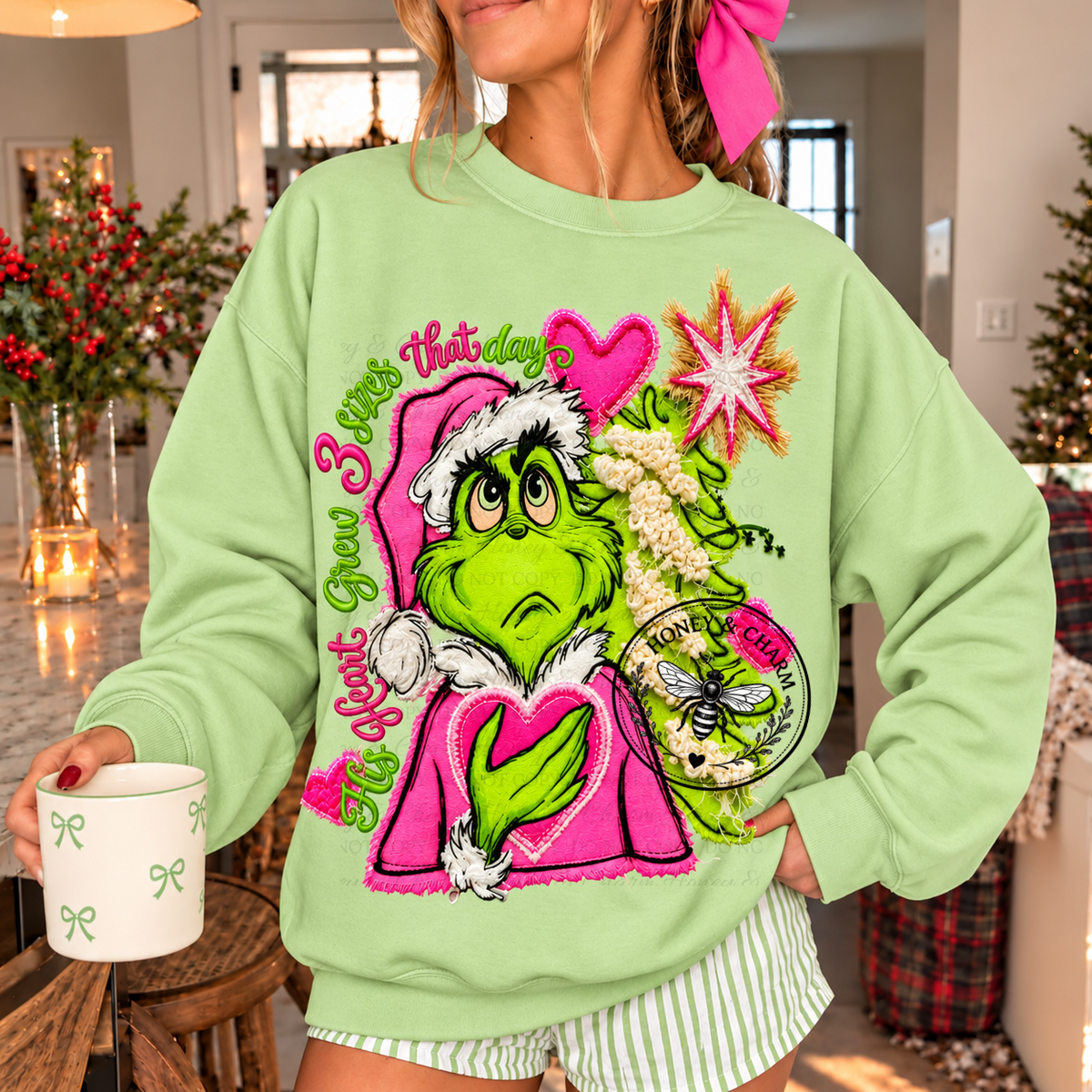 Heart Grew 3 Sizes Sweatshirt