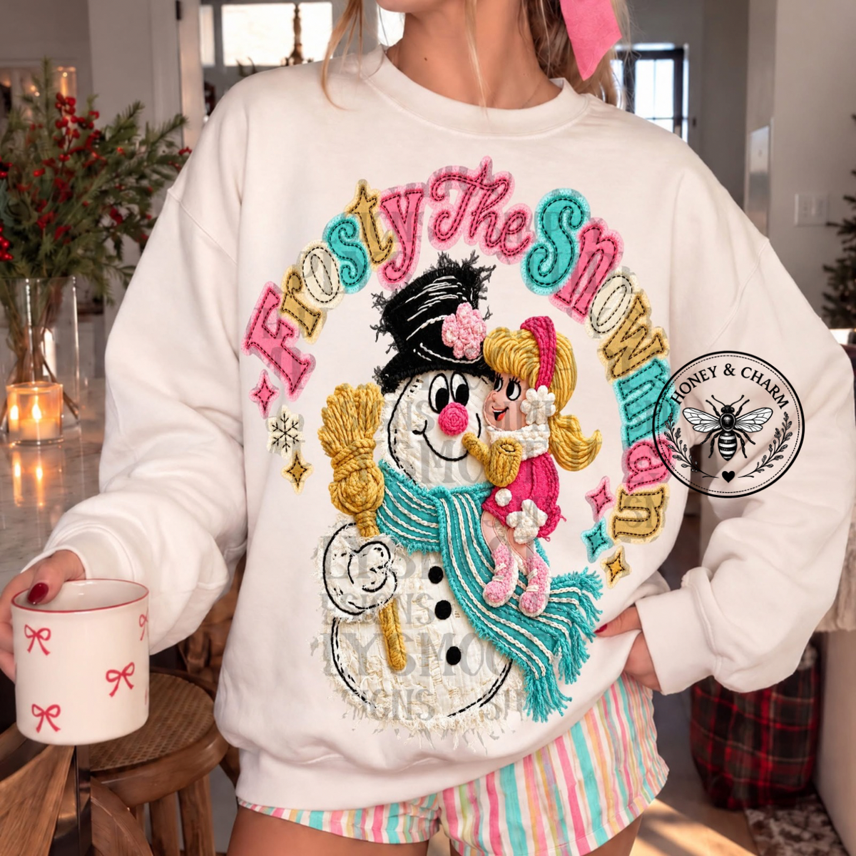 Frosty Faux Fluff Sweatshirt