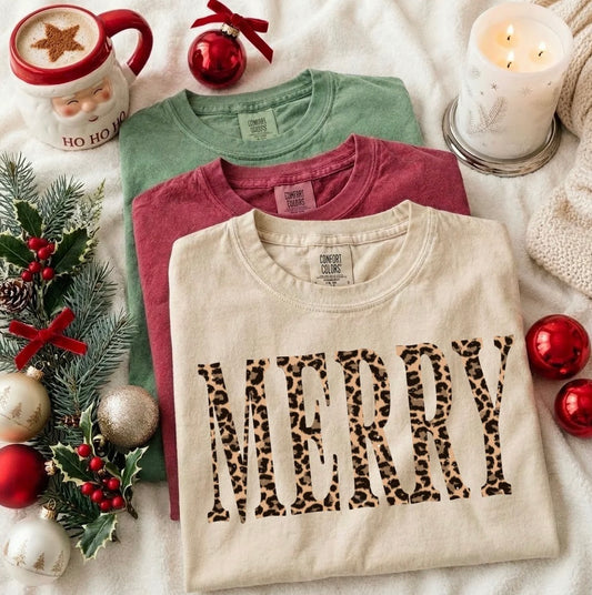 Leopard Merry Tee
