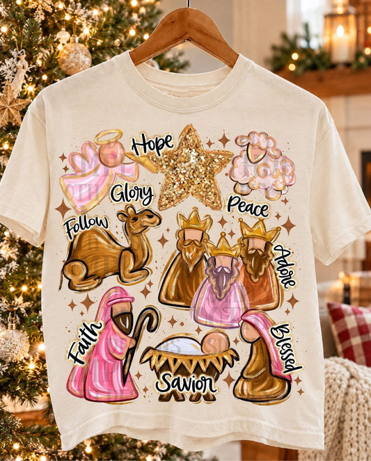 Nativity Collage Tee