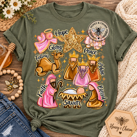 Nativity Collage Tee